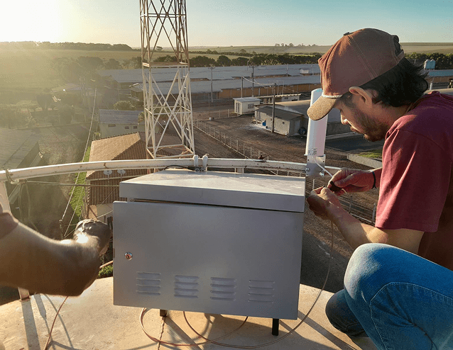 Equipamento AgroNet-LTE/LTE-M, solução de rede privativa 4G de longo alcance compatível com dispositivos IoT